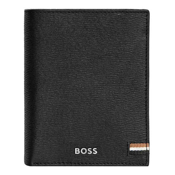 Вертикален портфейл Classic Iconic Black