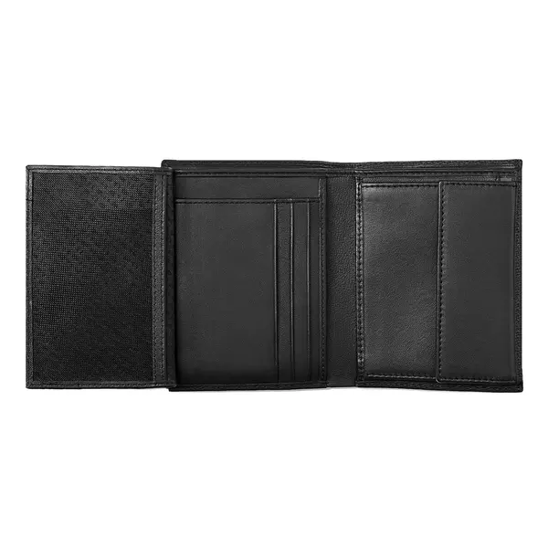 Вертикален портфейл Classic Iconic Black