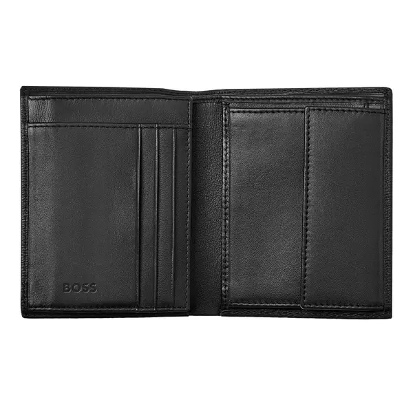 Вертикален портфейл Classic Iconic Black