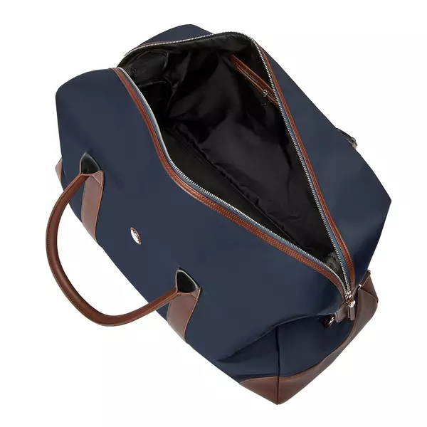 Пътна чанта Button Navy & Brown