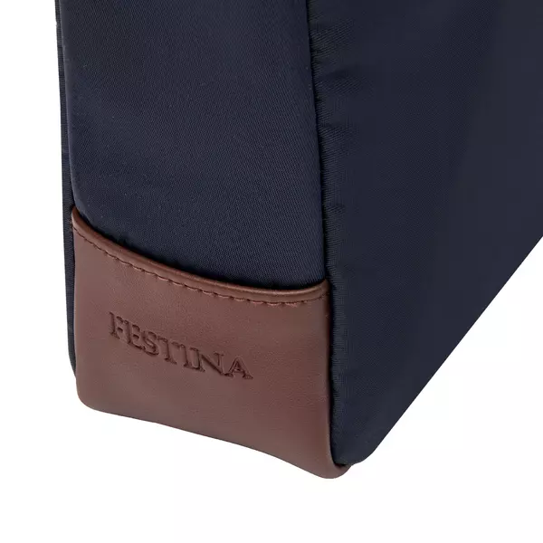 Чанта за през рамо Button Navy & Brown