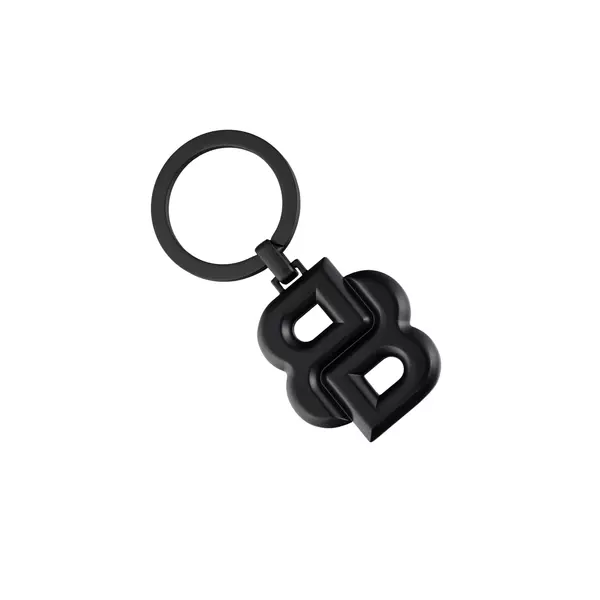 Метален ключодържател Double B Matt Black