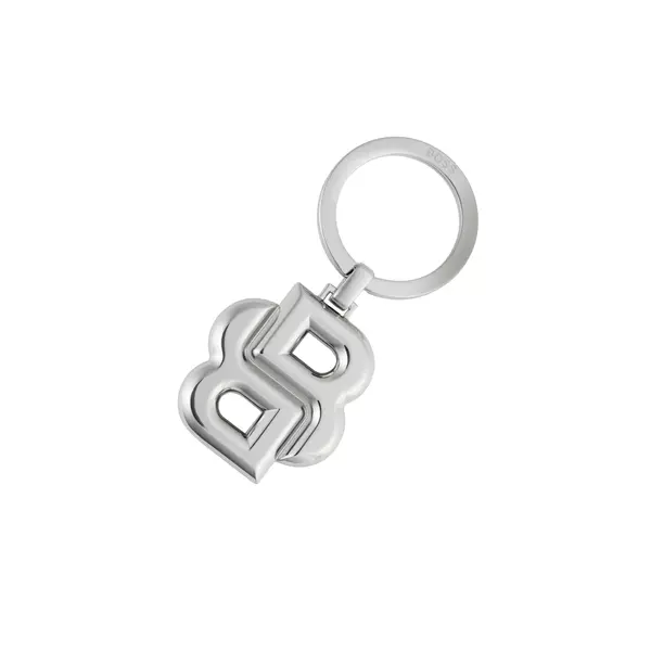 Key ring Double B Shiny Chrome