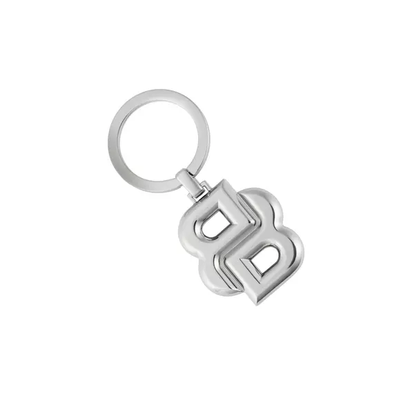 Key ring Double B Shiny Chrome