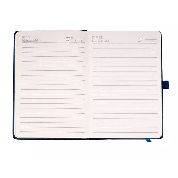 Notebook with hard covers made of thermo eco leather