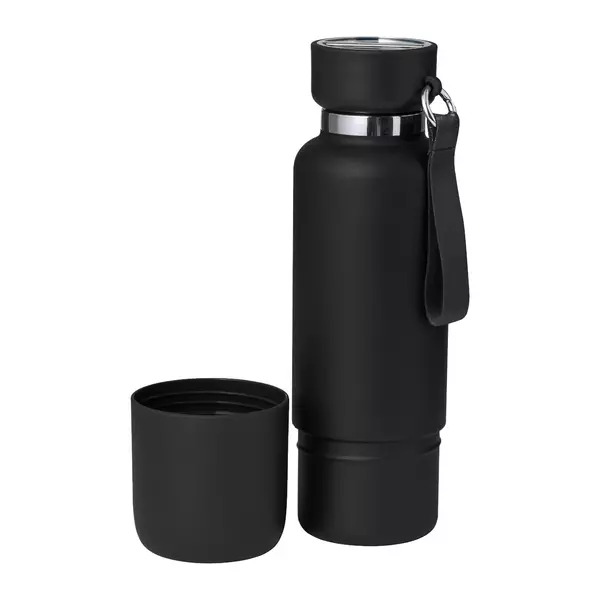 Stainless steel thermos with cup