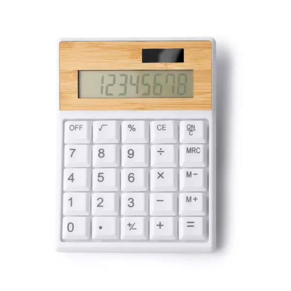8-digit eco dual-power calculator