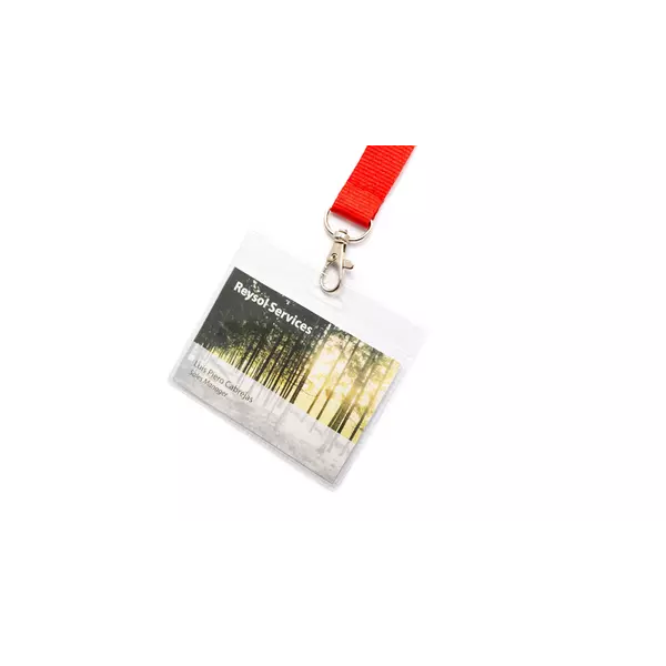 Horizontal badge holder