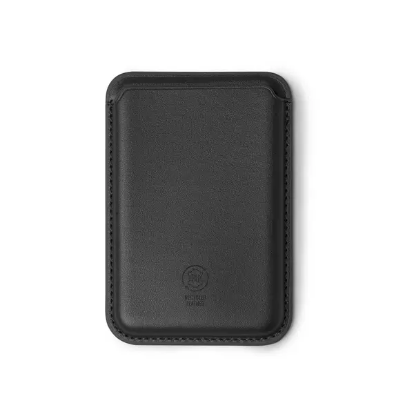 Leather card case with magnet for phone