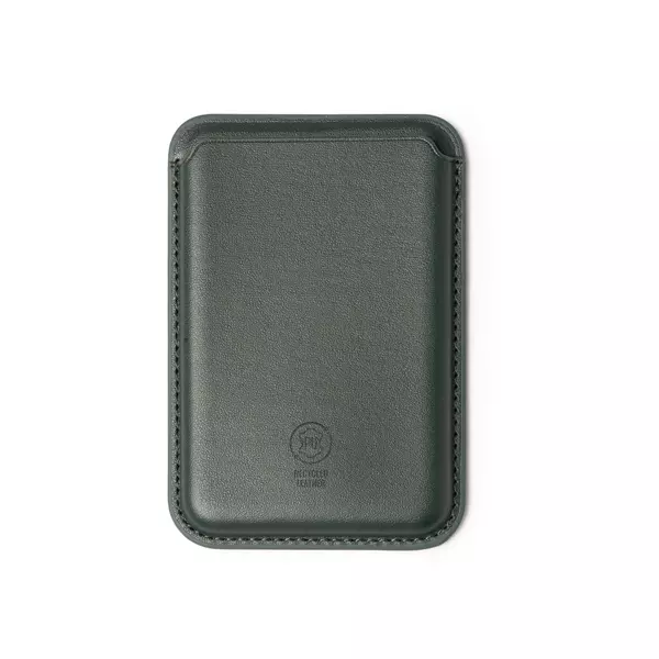 Leather card case with magnet for phone