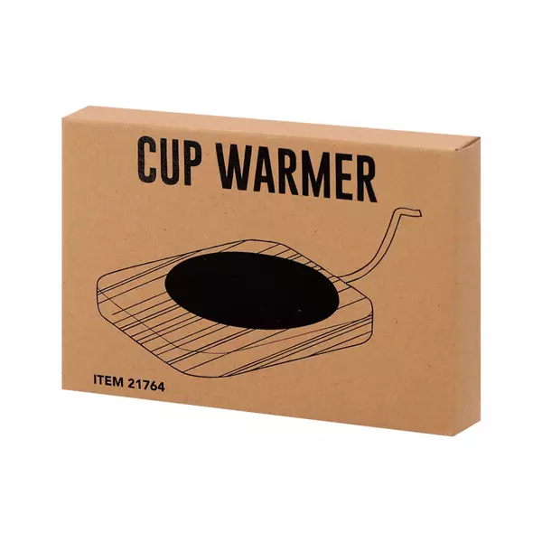 Cup warming coaster made of bamboo