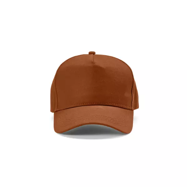 Baseball cap 5 panels with an adjustable metal buckle