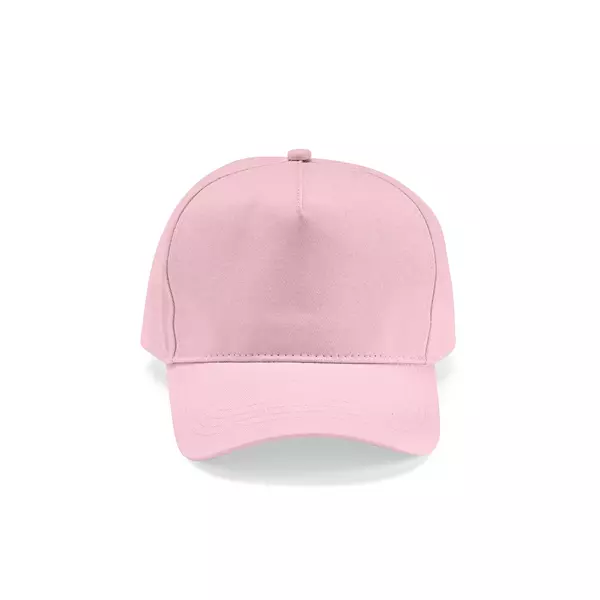 Baseball cap 5 panels with an adjustable metal buckle