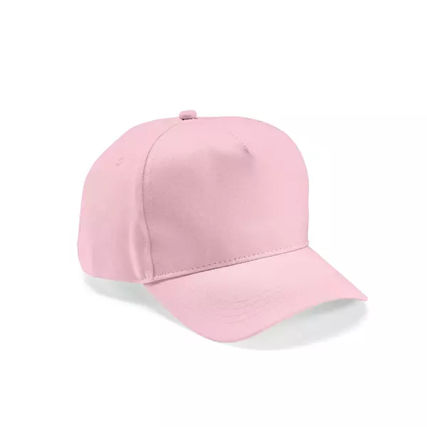 Baseball cap 5 panels with an adjustable metal buckle