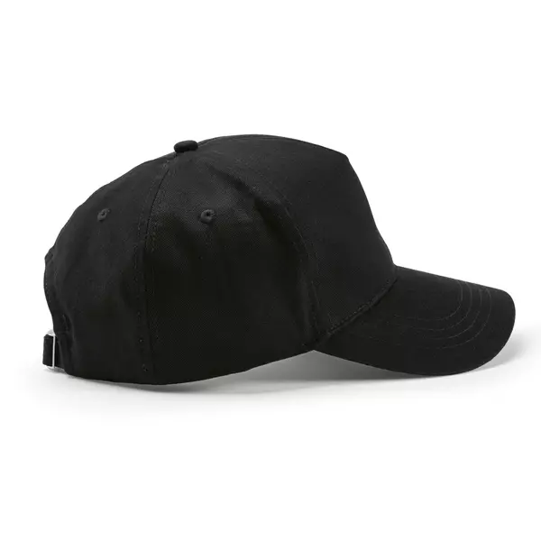 Baseball cap 5 panels with an adjustable metal buckle