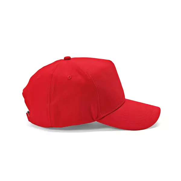 Baseball cap 5 panels with an adjustable metal buckle