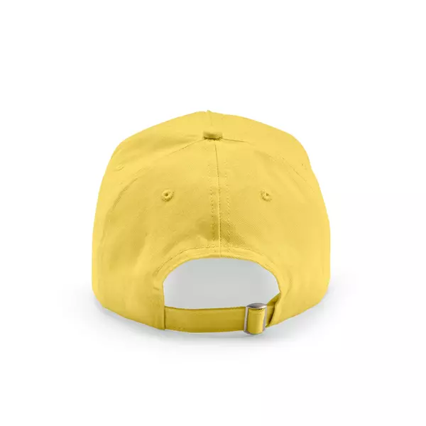 Baseball cap 5 panels with an adjustable metal buckle