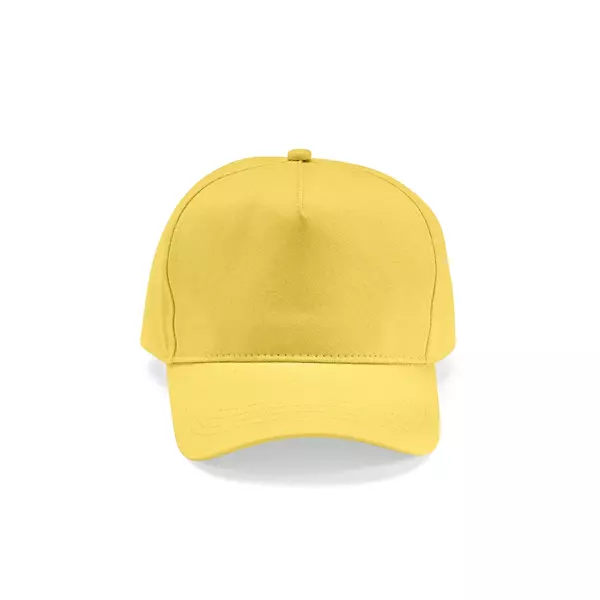 Baseball cap 5 panels with an adjustable metal buckle
