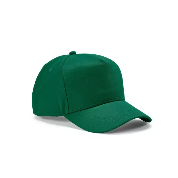 Baseball cap 5 panels with an adjustable metal buckle