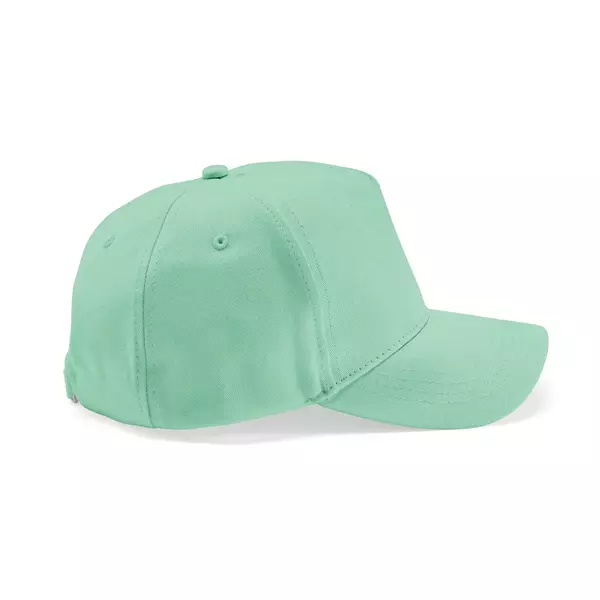 Baseball cap 5 panels with an adjustable metal buckle