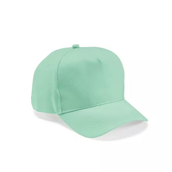 Baseball cap 5 panels with an adjustable metal buckle
