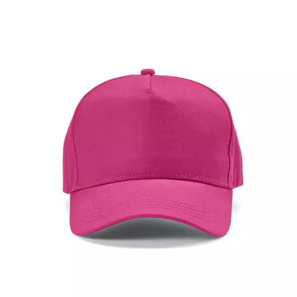 Baseball cap 5 panels with an adjustable metal buckle