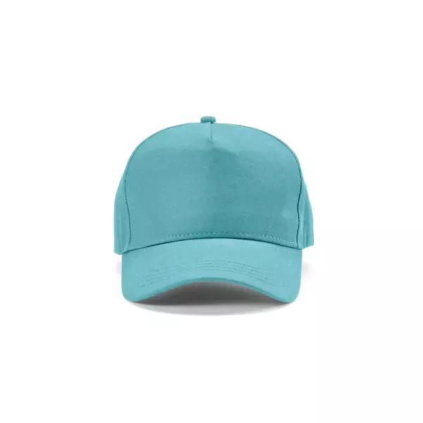 Baseball cap 5 panels with an adjustable metal buckle
