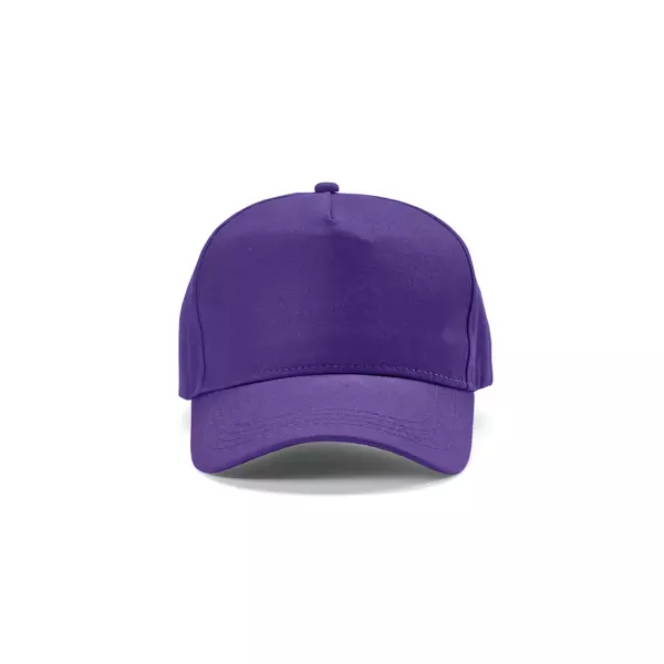 Baseball cap 5 panels with an adjustable metal buckle