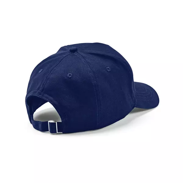 Baseball cap 5 panels with an adjustable metal buckle