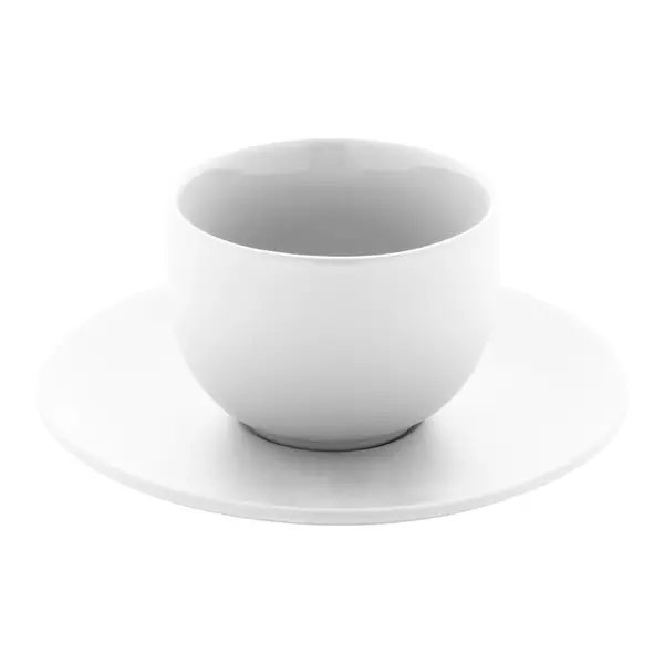 Cappuccino cup set with saucers