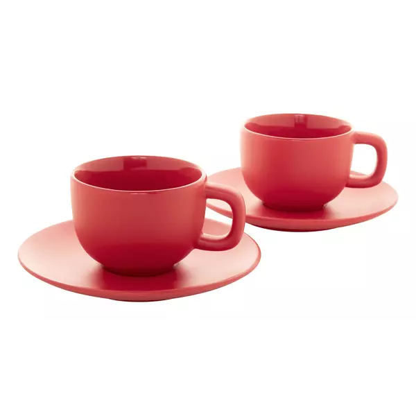 Cappuccino cup set with saucers