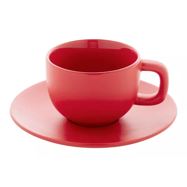 Cappuccino cup set with saucers