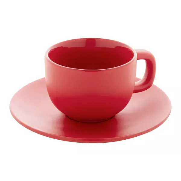 Cappuccino cup set with saucers