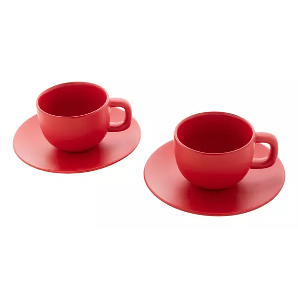 Cappuccino cup set with saucers