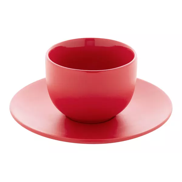 Cappuccino cup set with saucers