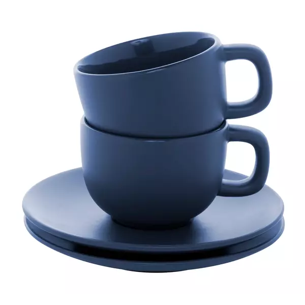 Cappuccino cup set with saucers