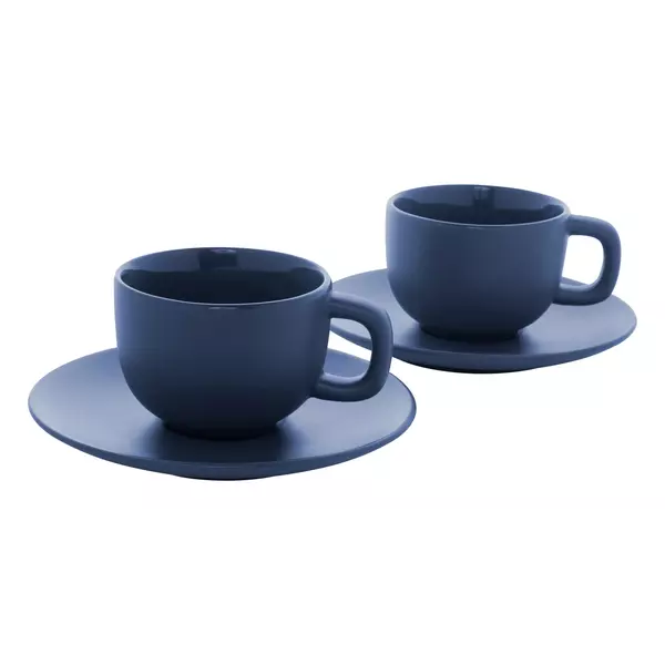 Cappuccino cup set with saucers