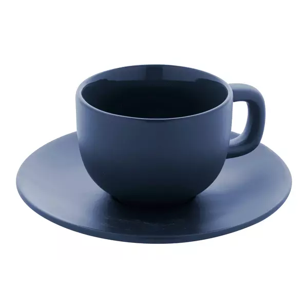 Cappuccino cup set with saucers