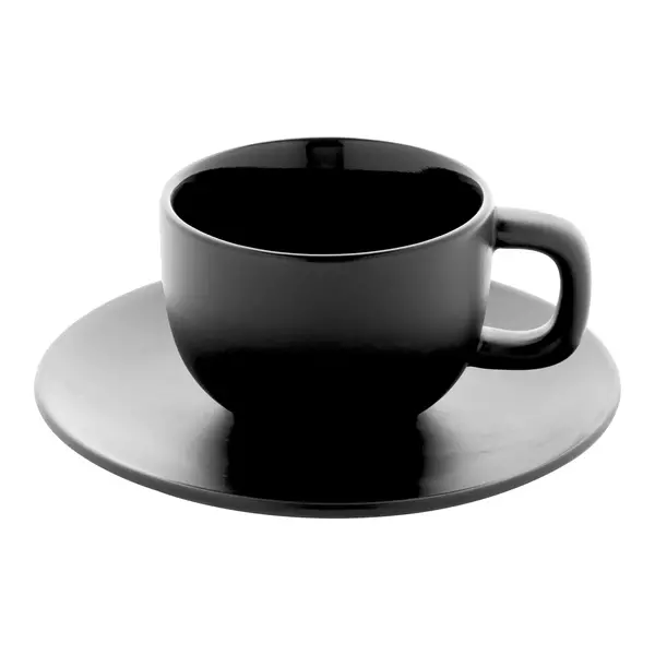 Cappuccino cup set with saucers