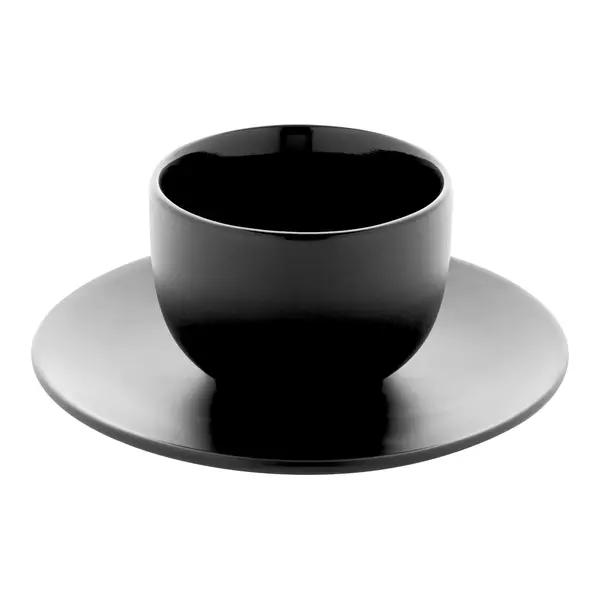 Cappuccino cup set with saucers