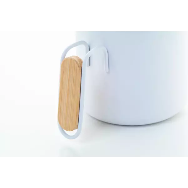 Steel thermomug with a bamboo lid 300 ml