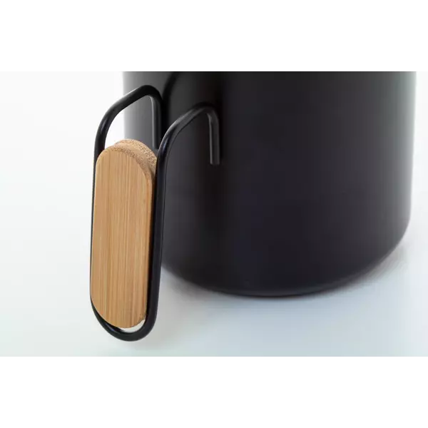 Steel thermomug with a bamboo lid 300 ml