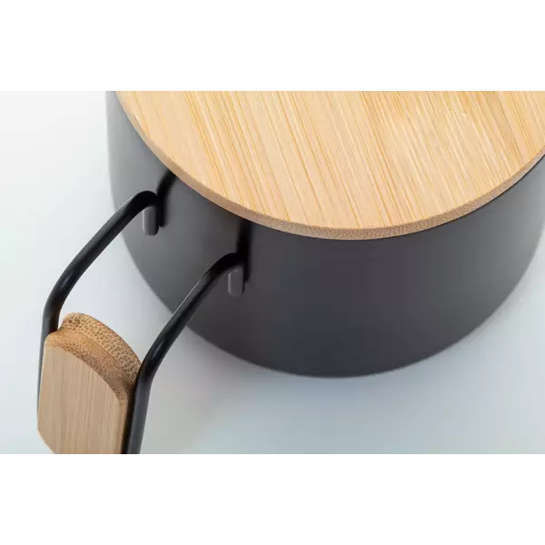 Steel thermomug with a bamboo lid 300 ml
