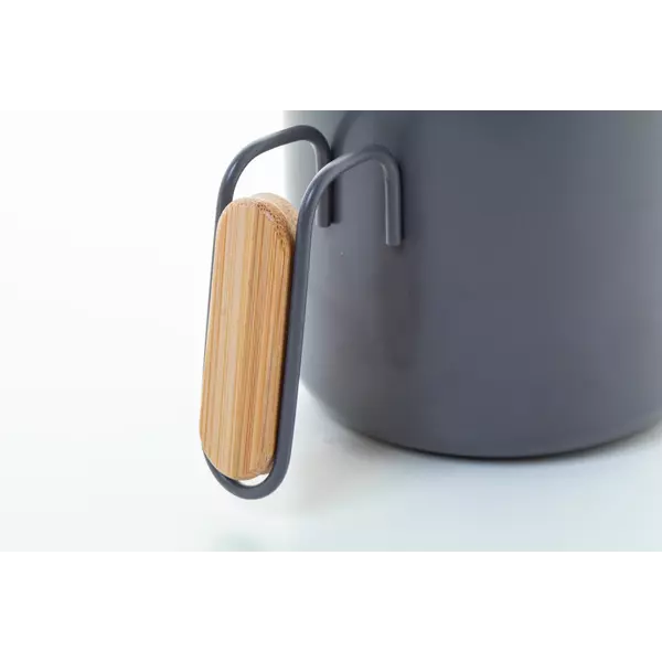 Steel thermomug with a bamboo lid 300 ml