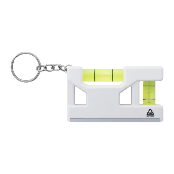 Multifunctional keychain with a ruler and dual levels