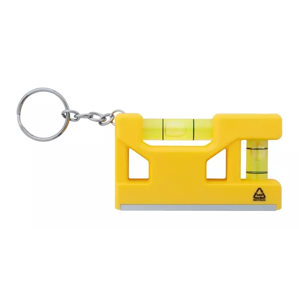 Multifunctional keychain with a ruler and dual levels
