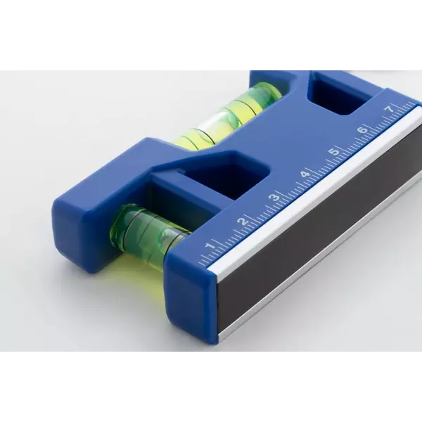 Multifunctional keychain with a ruler and dual levels