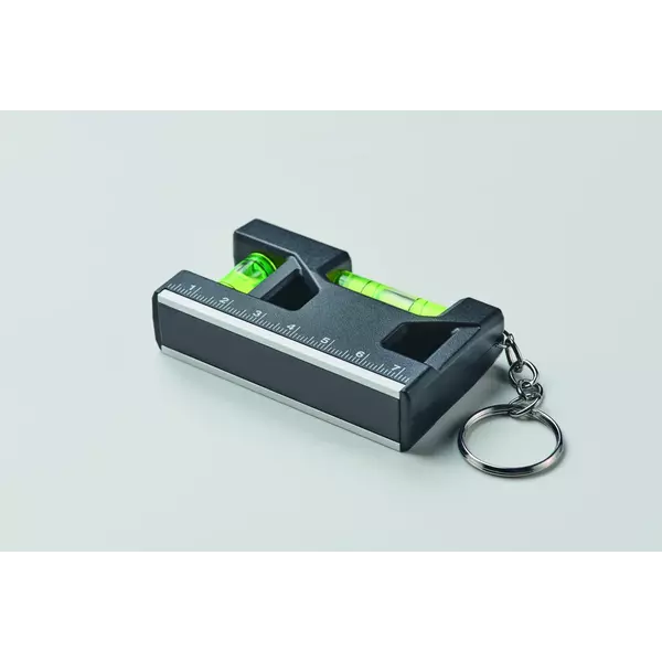 Multifunctional keychain with a ruler and dual levels