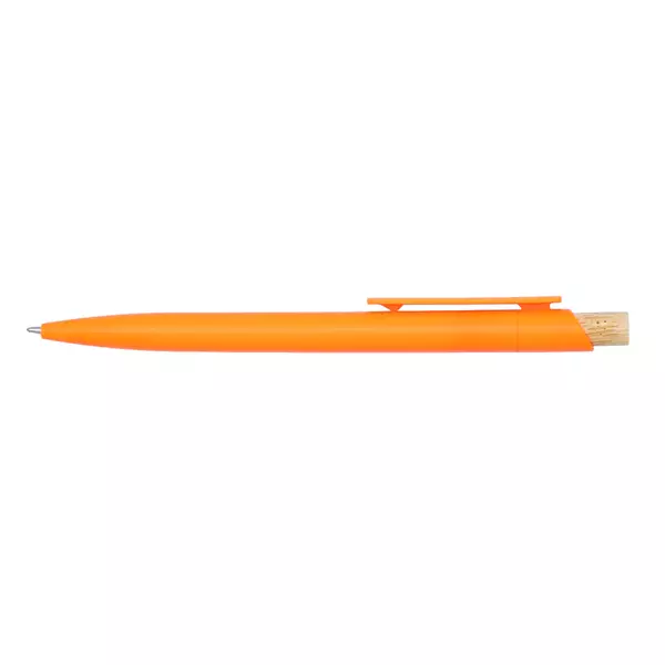 Corfu - plastic ball pen with bamboo button