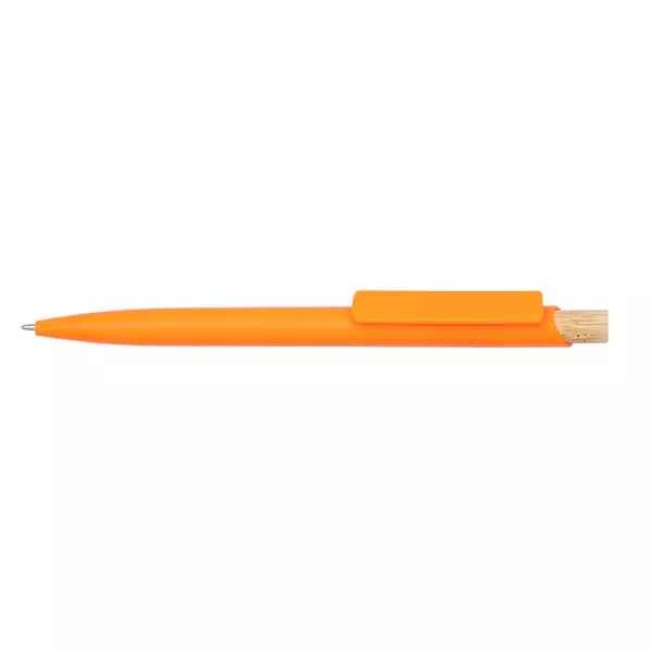 Corfu - plastic ball pen with bamboo button